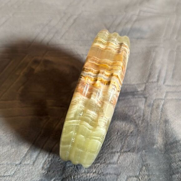 Gorgeous Natural Stone Ashtray or Trinket Box Heavy BRAND NEW Great Gift - Picture 10 of 12